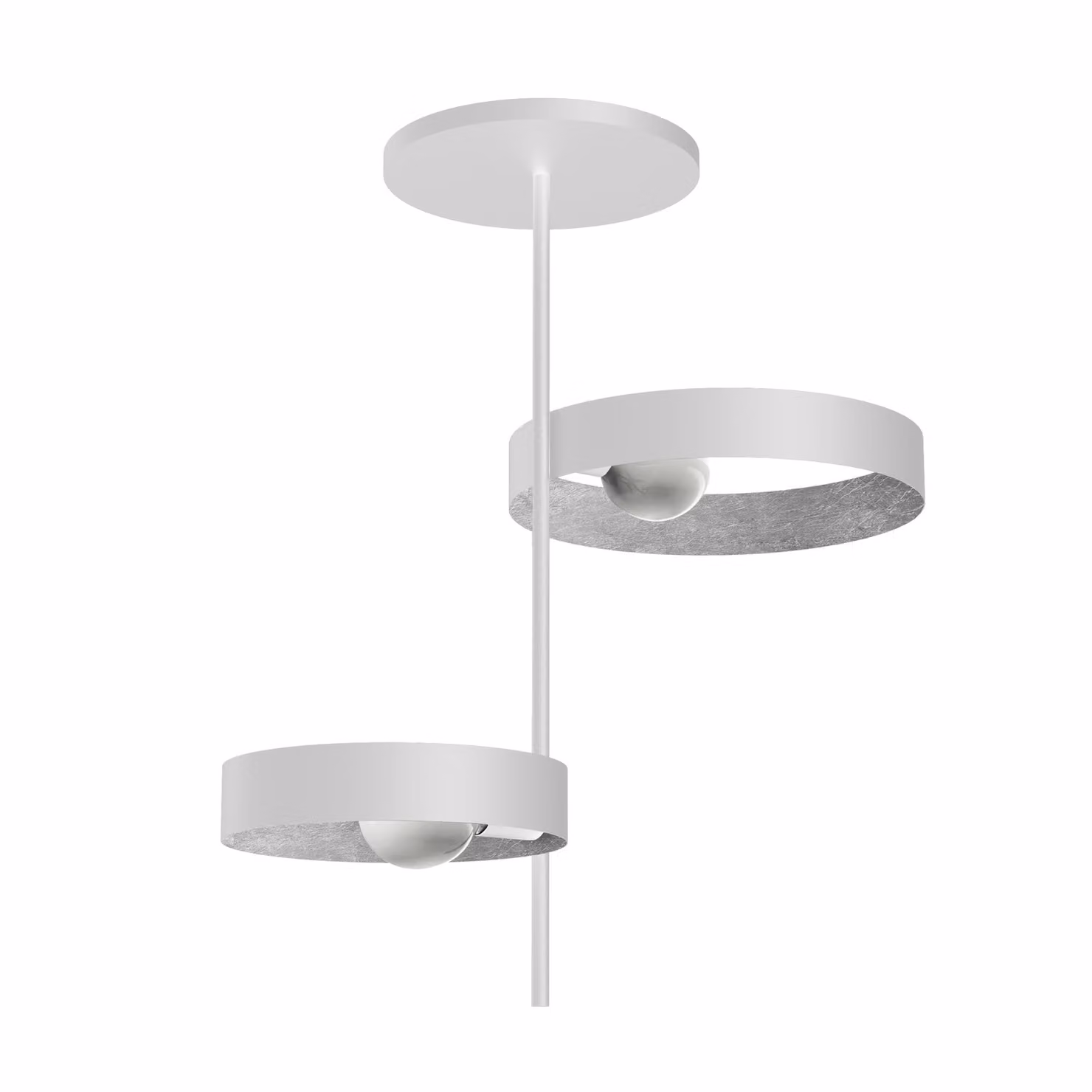 Lampada Da Soffitto Alley Bianca A Foglia 2Xe27