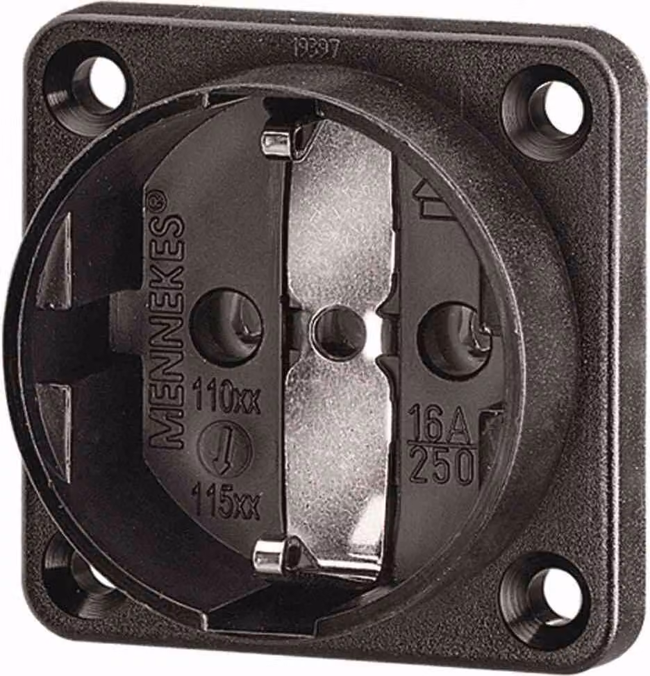 MENNEKES presa a muro IP54 50x50mm ger sw Kst