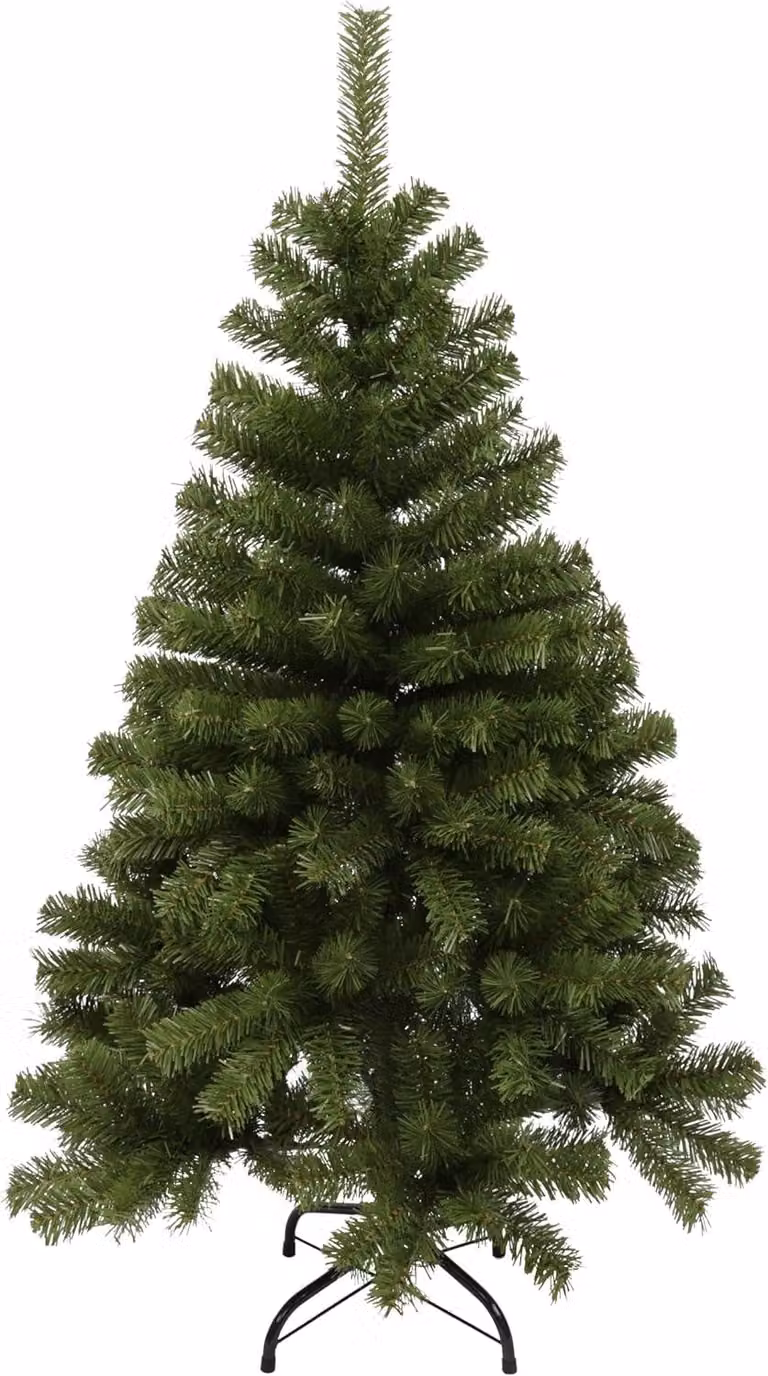 Albero di Natale artificiale, altezza 120 cm, stretto, ideale per piccoli spazi