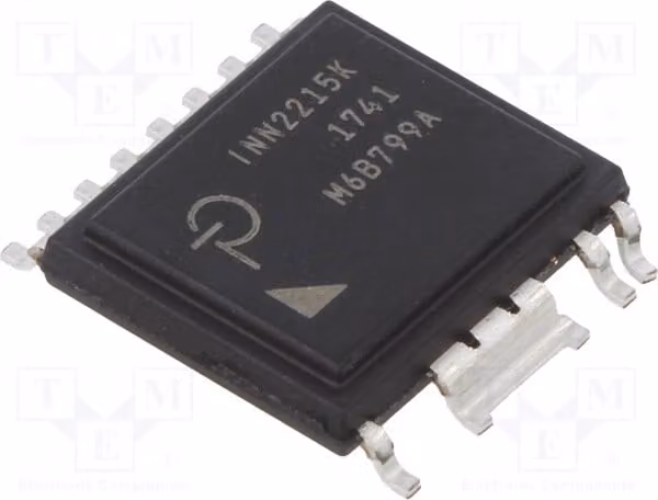 1x 93÷107 kHz, package eSOP-R16B, resistenza 2,7 Ω, INN2215K, stabilizzatore di tensione, circuiti PWM, alimentatori AC/DC, SMPS