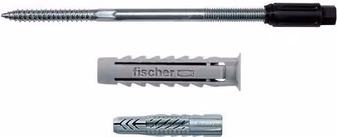 Tasselli Fischer Thermax M6 in nylon argento per fissaggio isolante, 8 x 140 mm, confezione da 20 pz