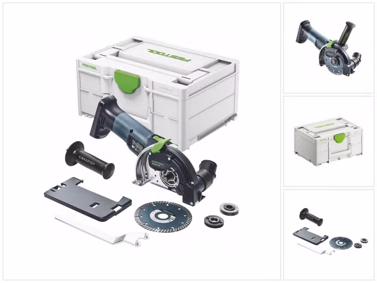 Festool DSC-AGC 18-125 FH EB-Basic Sistema di taglio a mano libera a batteria 125mm / 18V / Brushless ( 576829 ) + Valigetta Systainer - senza batterie, senza caricabatterie
