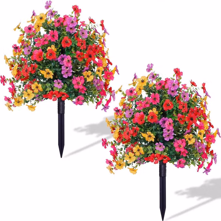 Fiori artificiali, resistenti alle intemperie, facili da installare, MULTI