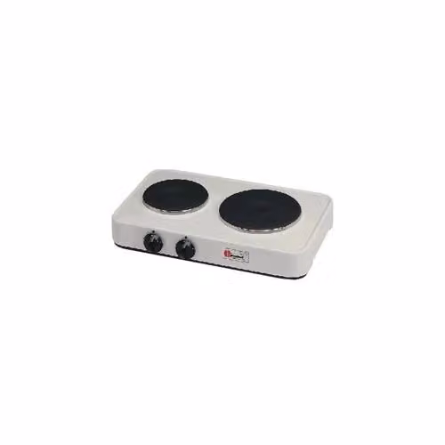 Fornello elettrico a 2 zone CF PARKER White PFO22PB, potenza 1500W, L/P/H: 48 x 29 x 9 cm – 2