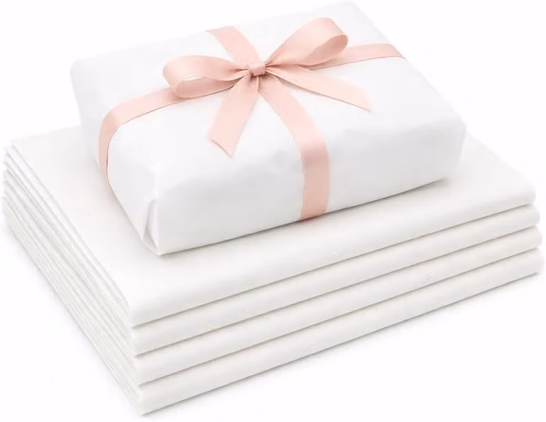 Carta velina bianca, dimensioni 64 x 44 cm, peso 900 g, 115 fogli, ideale per imballaggi