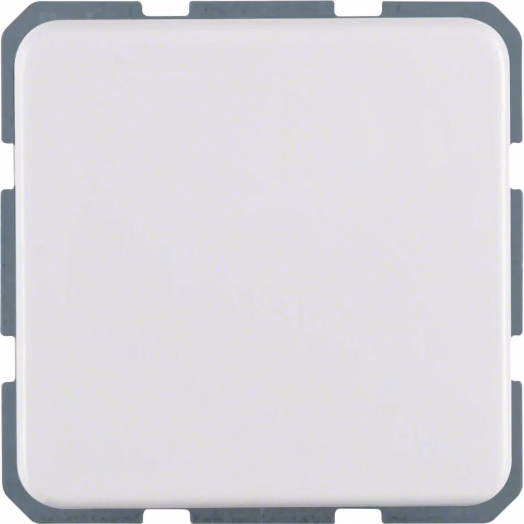 Presa Hager SCHUKO WWS1111PW con coperchio ribaltabile, da incasso, IP44, finitura lucida