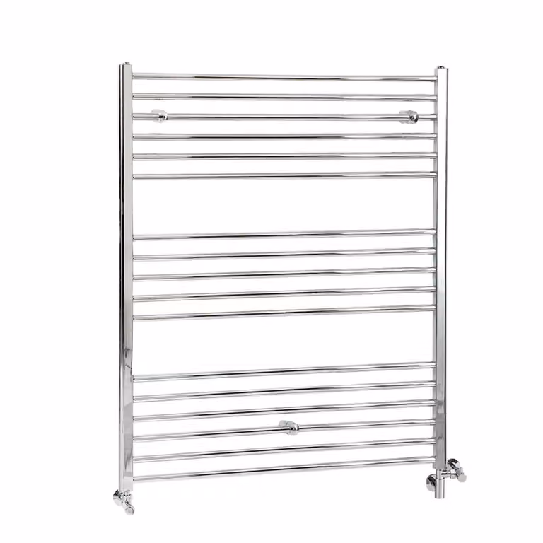 Scaldasalviette Misto Piatto - Termoarredo Bagno Cromato - 1200 x 1000mm - 570W - Kent