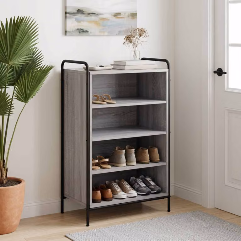 vidaXL Mobile per scarpe 51 x 36,5 x 93 cm Legno ingegnerizzato