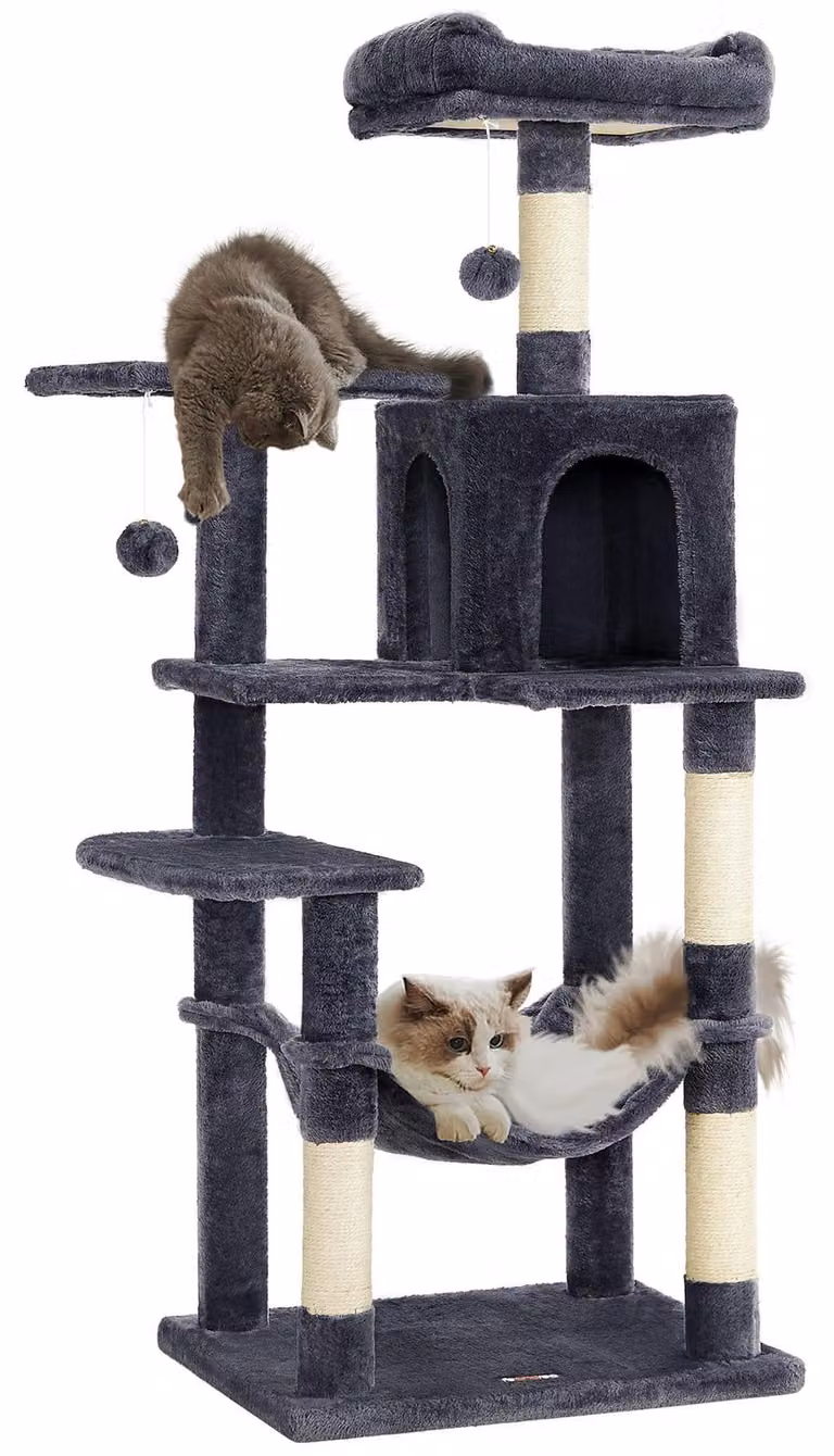 Artenat Albero per gatti Byron, 143 cm, grigio