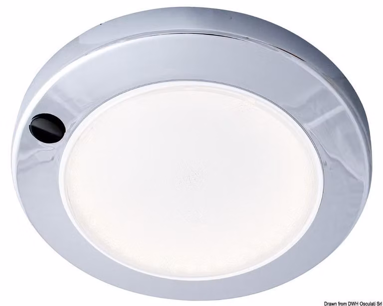 BATSYSTEM Saturn HD Lampada da soffitto a LED cromata - Osculati 13.833.12