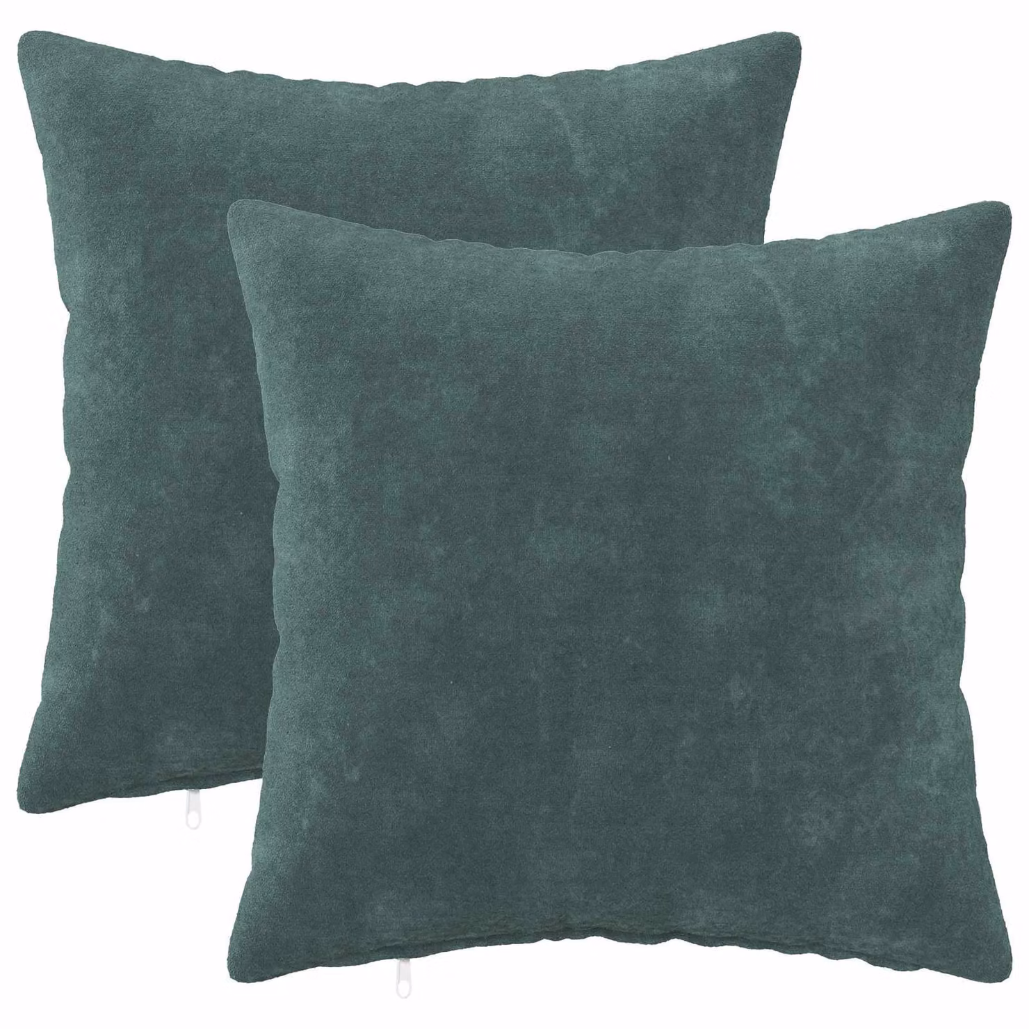 vidaXL Cuscino con cuscino HEERLEN 2 pz Blu mare Fleece in microfibra