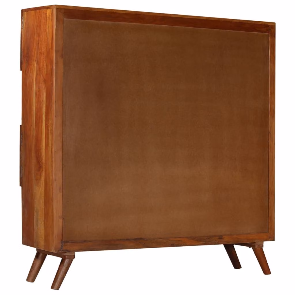 vidaXL Credenza in legno massiccio antico 150x40x152 cm