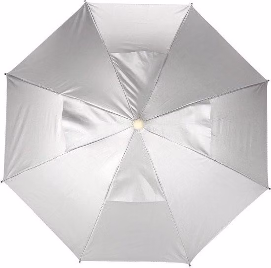 Cappello da sole con visiera apribile - Visiera parasole estendibile - Fascia regolabile - 8 stecche - Diametro 65 cm - Leggero - 131 g
