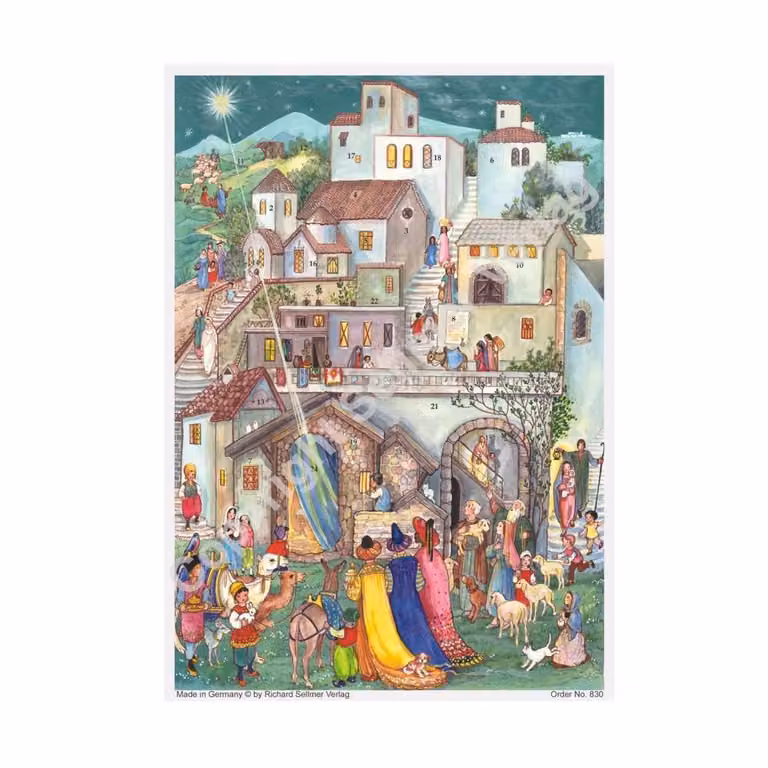 Calendario dell'Avvento "I Tre Re Magi a Betlemme"