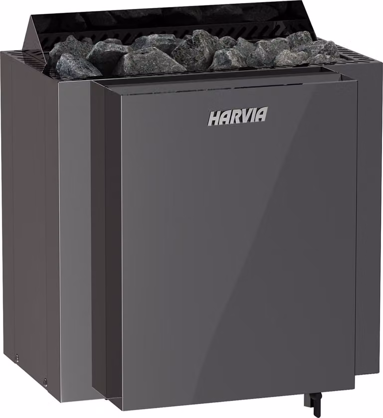 Harvia Qubic Combi BlackSteel BQ90S 9 kW riscaldatore per sauna con vaporizzatore Riscaldatore con vaporizzatore