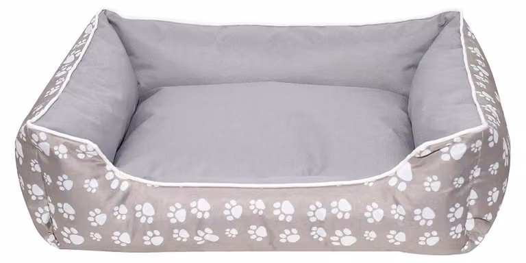 Set di 2 letti beige per cani e gatti, dimensioni 60 x 50 x 15 cm