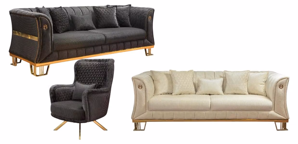 Wohnzimmer Set (Sofagarnitur 3+3+1) – Perfekte Wahl für Ihr Zuhause.