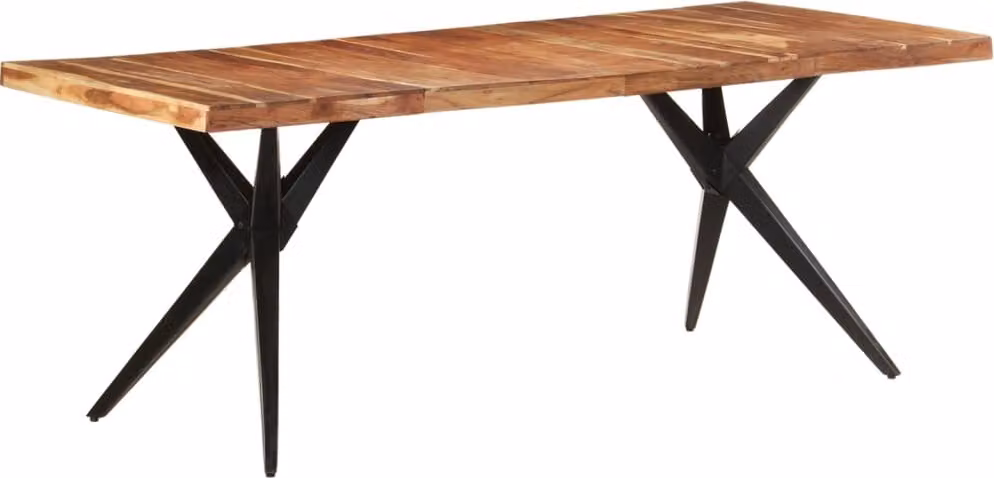 Maison Exclusive - Tavolo da pranzo 200x90x76 cm in legno massello di acacia