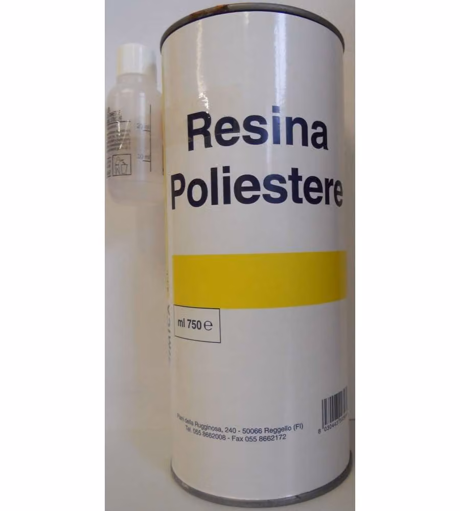 Resina Liquida Poliestere 750 ml - Resina per Vetroresina e Riparazioni