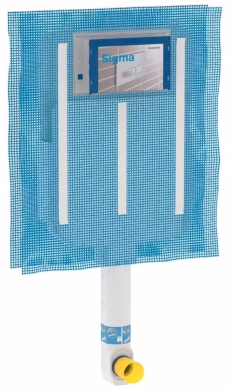 Cassetta di scarico Inbau, modello Sigma, 8 cm, capacità 6/3 litri, codice prodotto 109.790.00.1