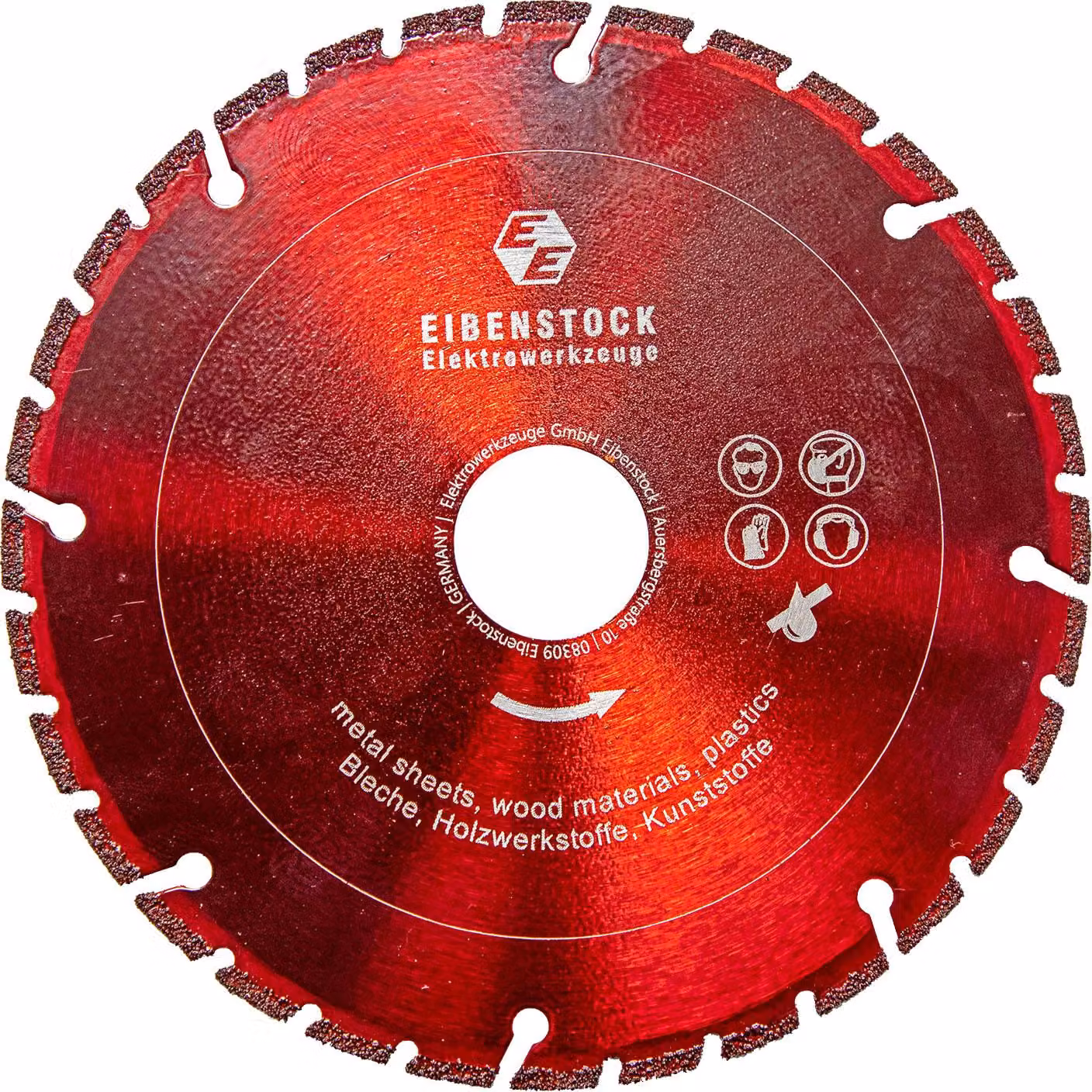 EIBENSTOCK Diamanttrennscheibe Ø 125mm ERC 350 für Metall-,Wickelfalz, Lüftungsrohre