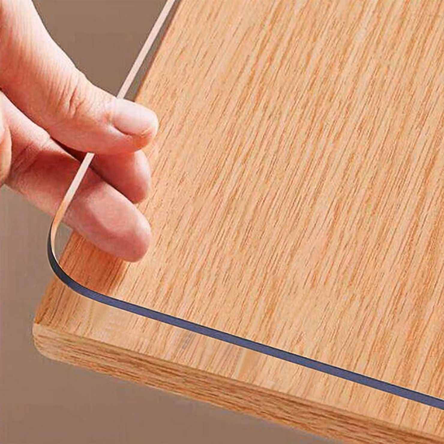 Pellicola trasparente per tavolo, 1,5 mm, 100 x 210 cm, PVC, trasparente come il vetro, impermeabile