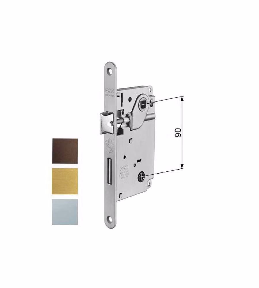 Serratura Inf.Legno Centro E50 Bagno Ot 1006 Agb