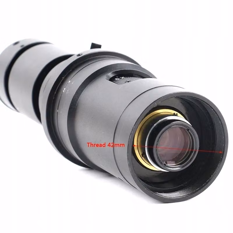 Obiettivo per Microscopio Digitale Planets PRO ODM-200X con Zoom 200x e Ottica in Vetro, Colore Nero, Attacco C-Mount, Diametro 90-97 mm – 2