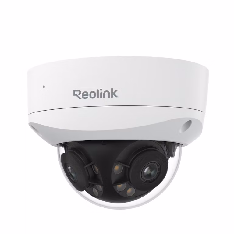 Reolink Duo 3V PoE, telecamera IP PoE 8K 16MP 180° a doppia lente, IK10 Vandal, visione notturna Spotlight, rilevamento intelligente e allarmi, audio bidirezionale, IP67