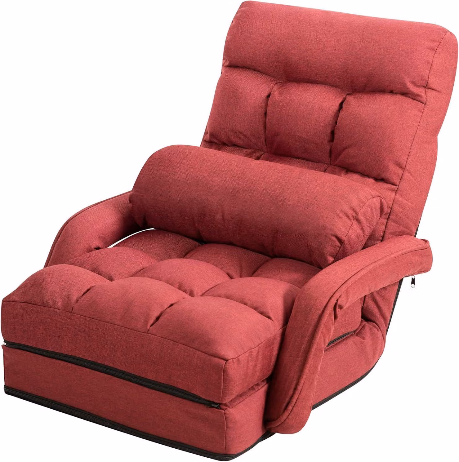 Divano letto a pavimento con schienale regolabile, modello FANTASK