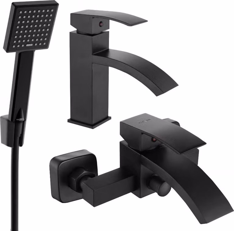 Mexen Libra R45 set da bagno, nero - 745103R45-70