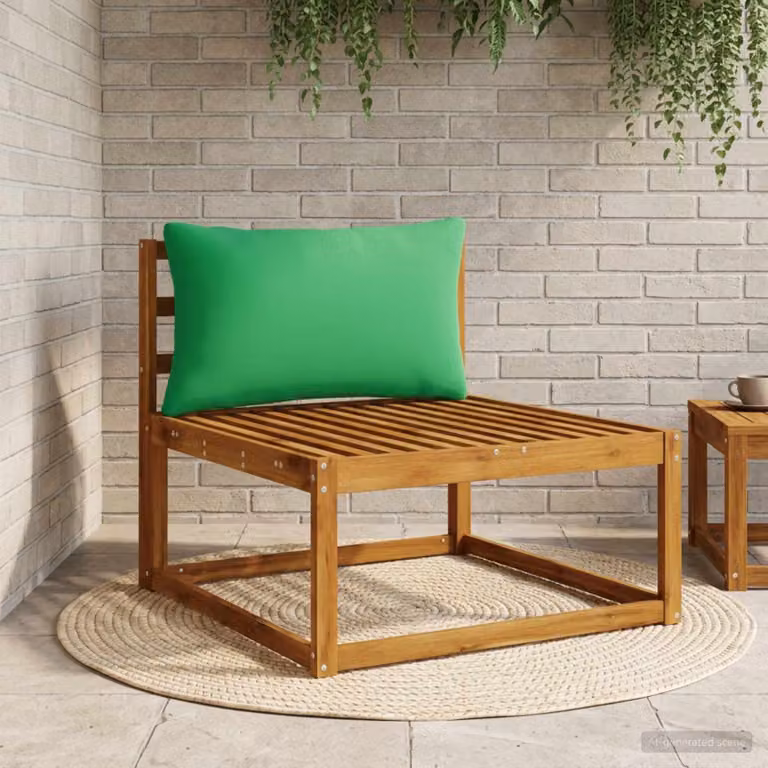 Cuscino per schiena vidaXL PUTTEN verde in 100% poliestere