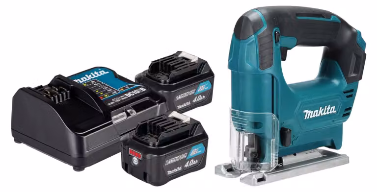 Makita JV 101 DSM Seghetto alternativo a batteria 12 V max. 65 mm + 2x batteria 4,0 Ah + caricabatteria