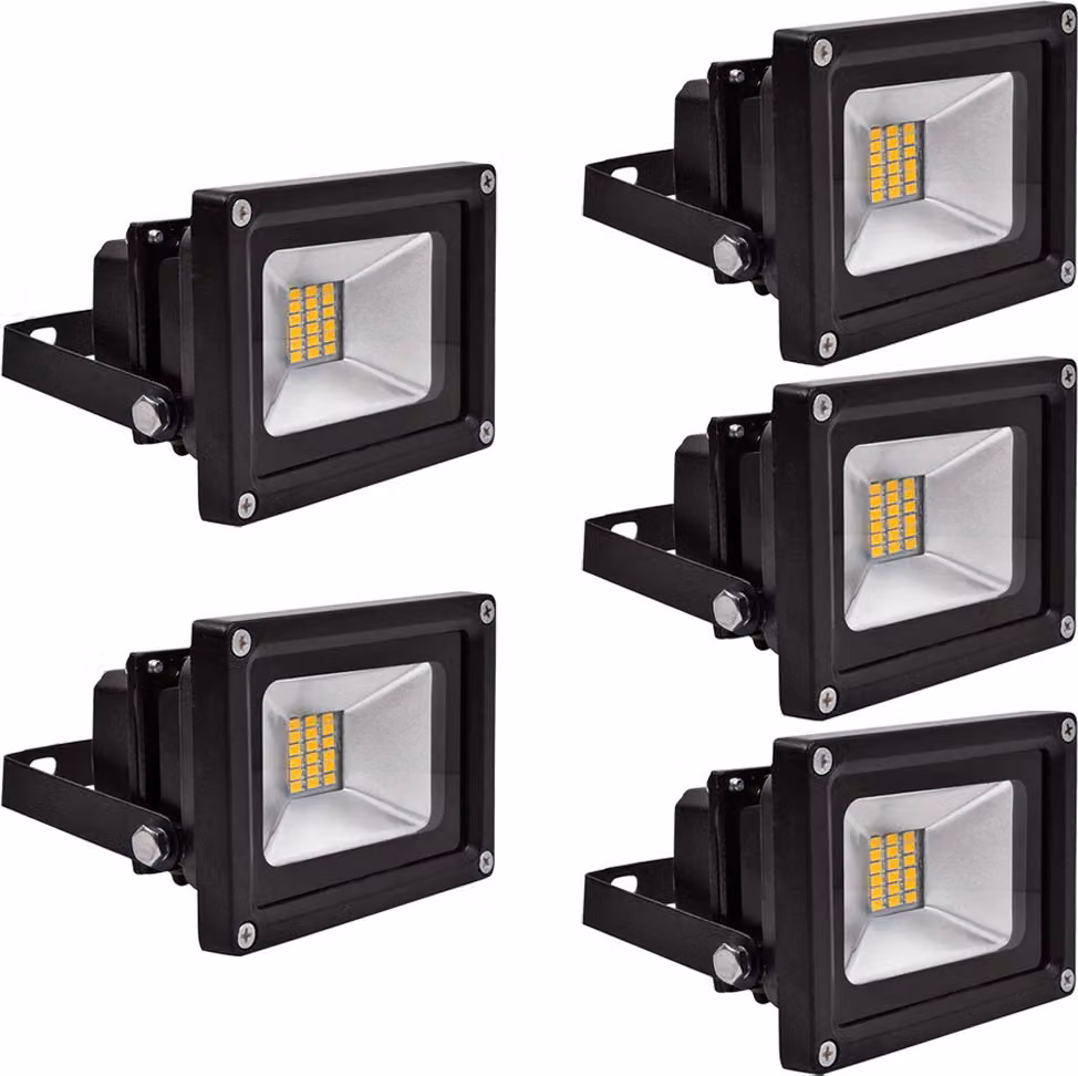 5 pezzi di faretti LED SMD da 20 W, Greenmigo IP65, faretti da cantiere, faretti da esterno, faretti da parete, faretti da esterno, 85-265 V CA