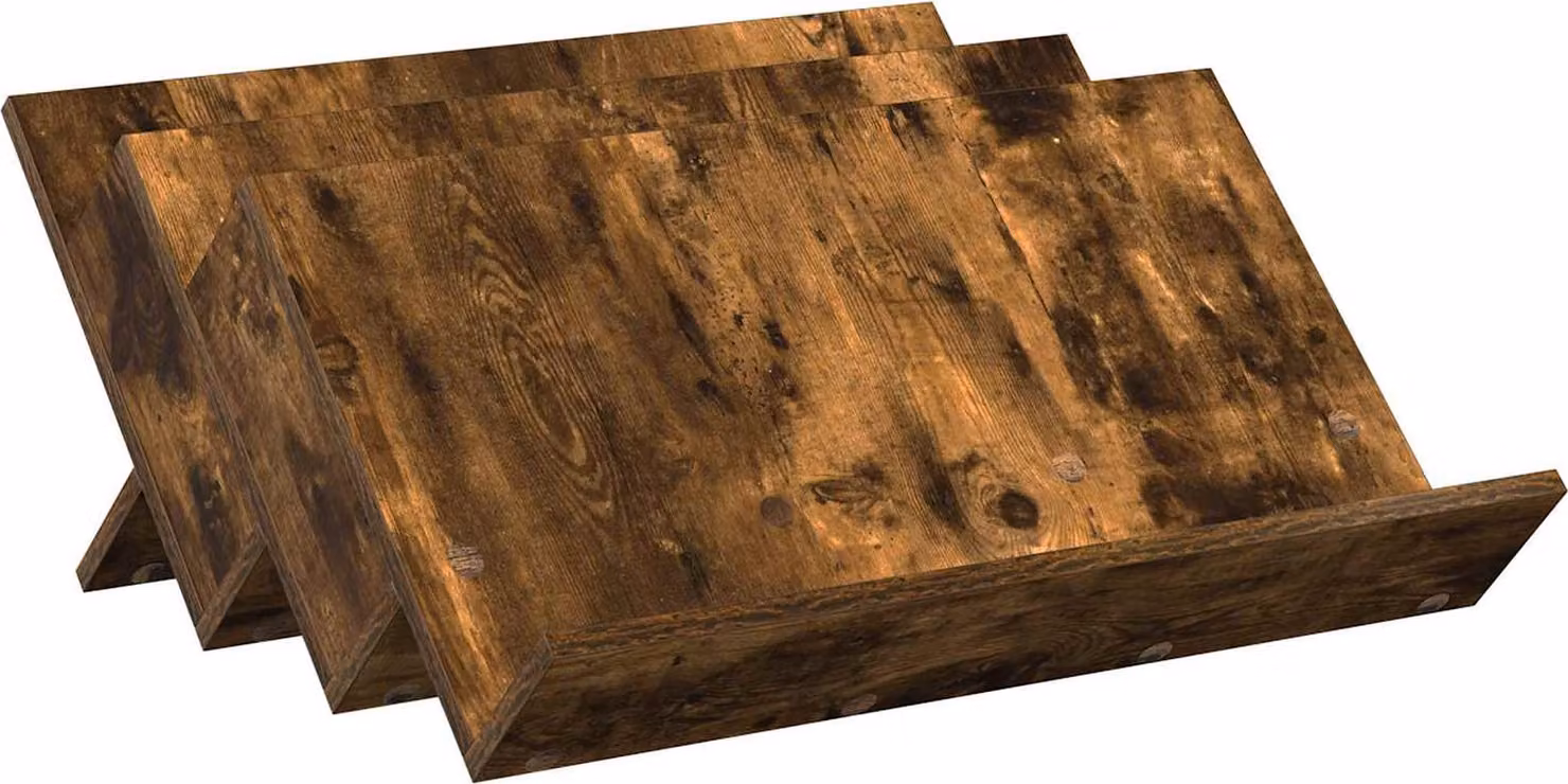 Scaffale per riviste Rovere fumé 65 x 53 x 28,5 cm