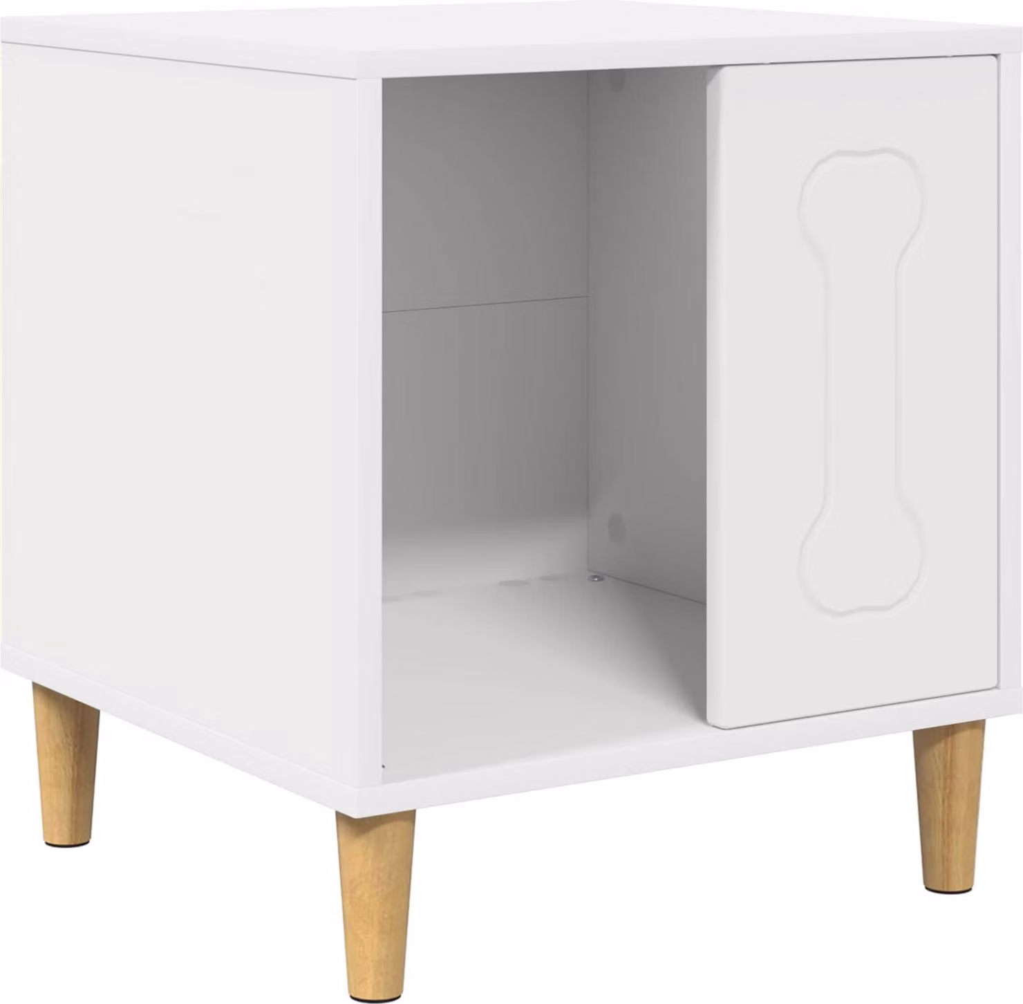 Cuccia per cani Bianco 44 x 42 x 49 cm Legno multistrato