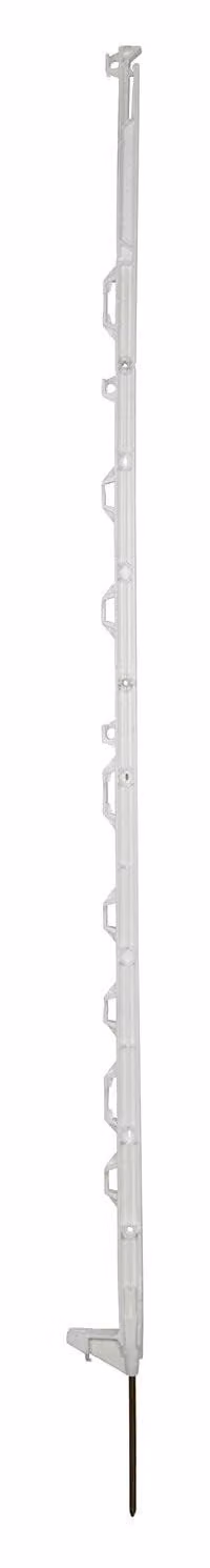 Palietti per recinzione da pascolo in plastica, 5 pezzi, colore bianco, altezza 138 cm