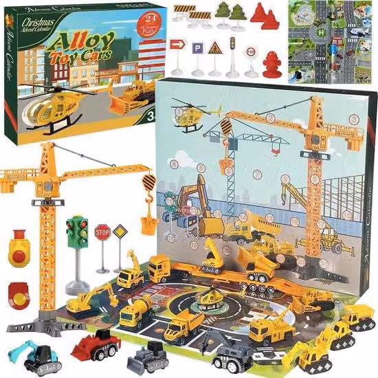 Calendario dell'Avvento con blind box di automobili: conto alla rovescia di 24 giorni