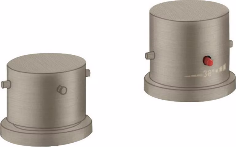 hansgrohe AXOR Starck Thermostat de jante de baignoire 2 trous DN15, 10480820, 10480820