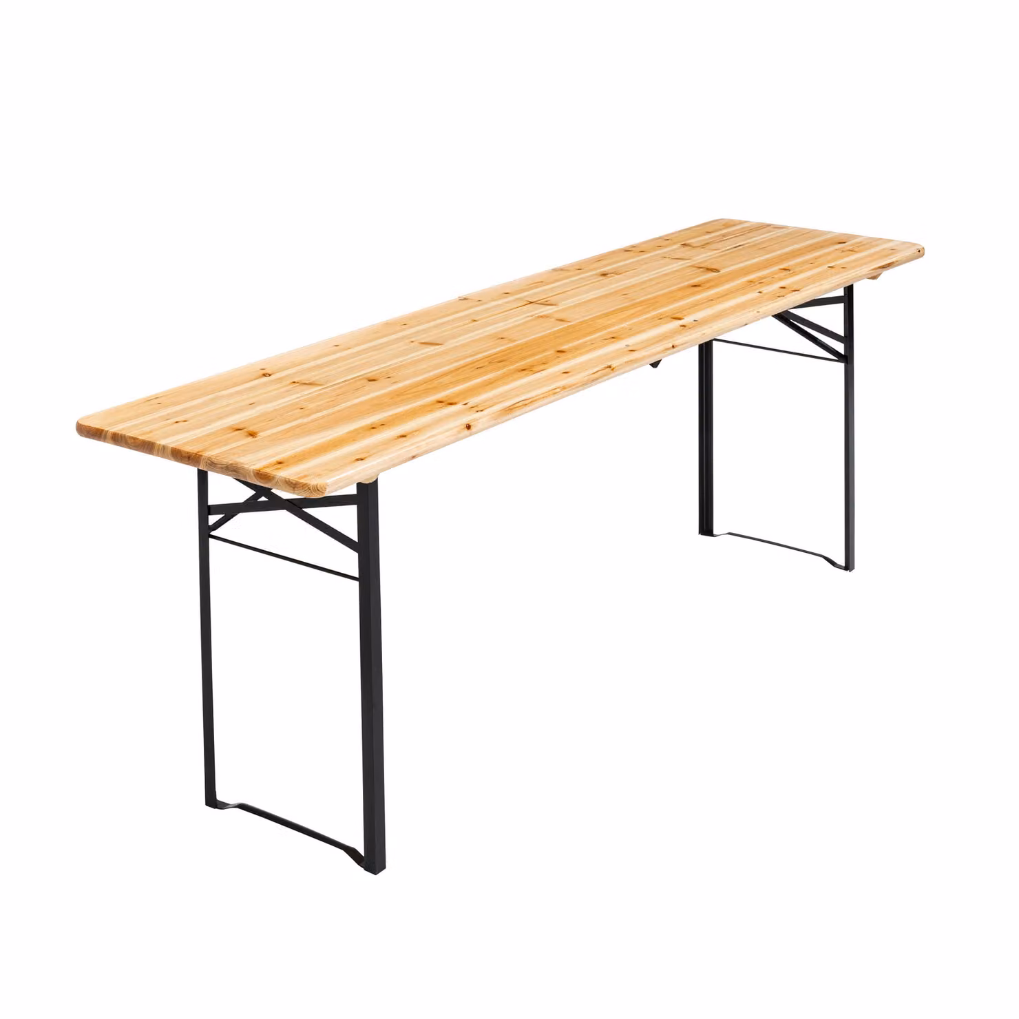 Tavolo da birreria pieghevole in legno da 218 cm - Oviala Table brasserie pliante