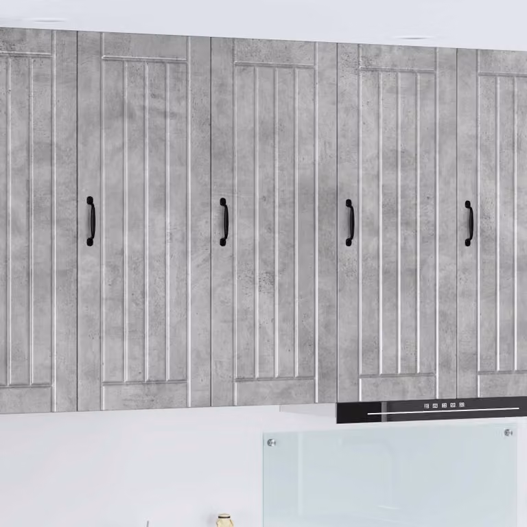 Armadietto a muro vidaXL LUCCA moderno in MDF grigio, L 40 cm x P 31 cm x H 100 cm