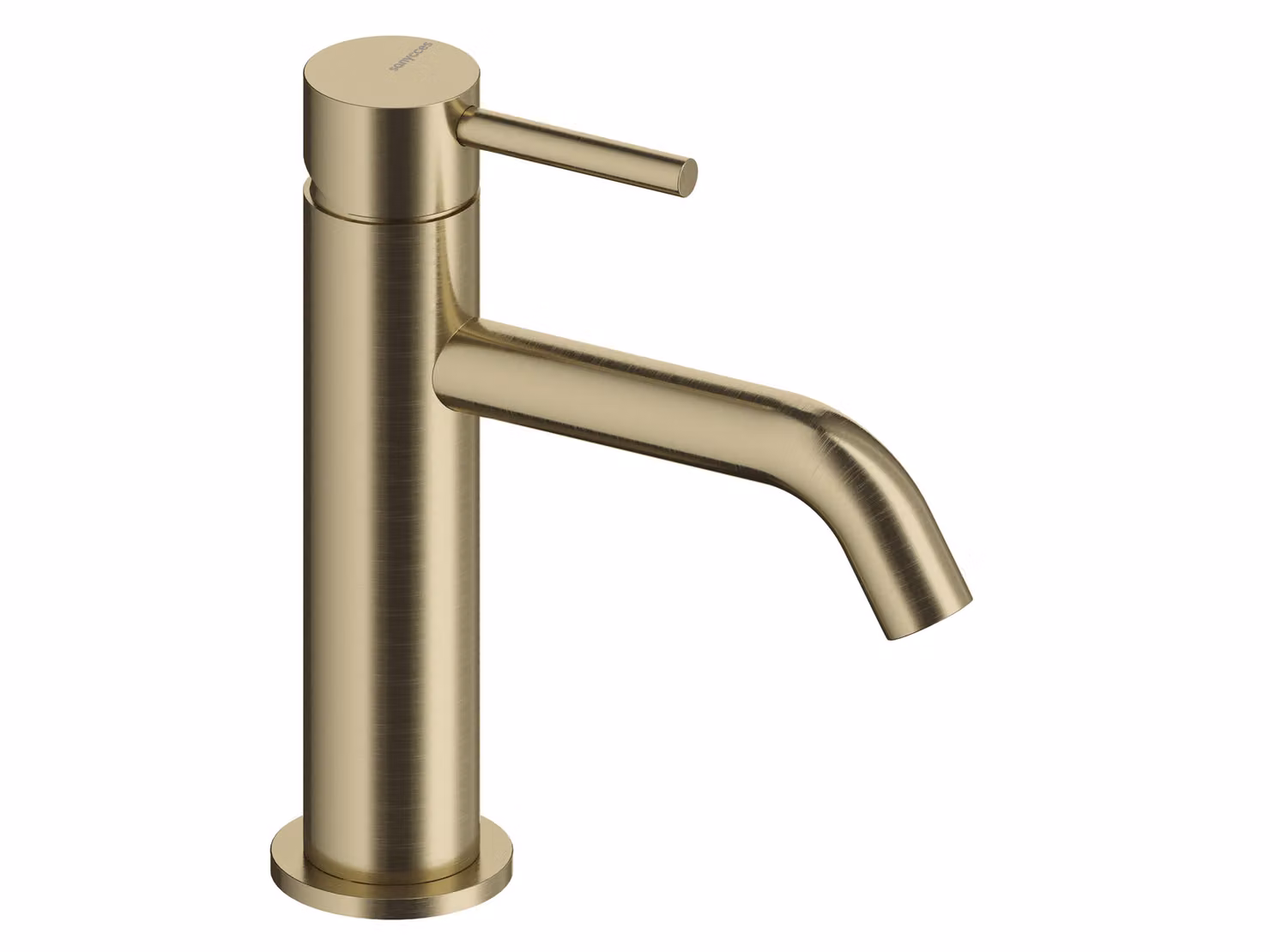 Miscelatore monocomando per lavabo SANYCCES LOOP ColdOpen 17,3 cm, oro spazzolato