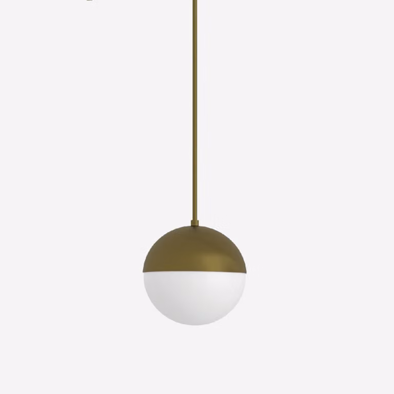 Lampada a sospensione LUCIS SEMILUNA 6,2 W LED 3000 K, vetro bianco opalino ZT.L1.S150.60