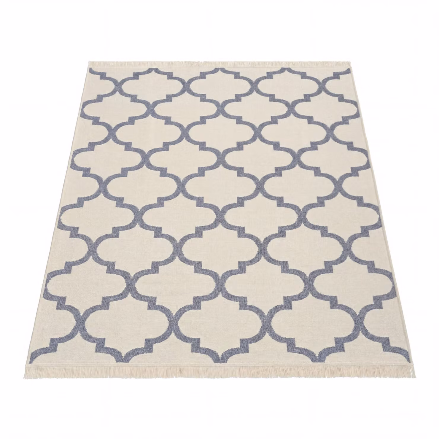 Tappeto Skyla reversibile in cotone con motivo geometrico scandinavo, grigio, L: 60 cm x P: 180 cm – 2
