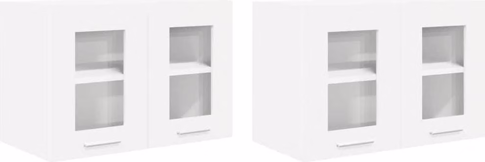Armadio pensile 2 pcs Bianco 60 x 31 x 40 cm Legno multistrato