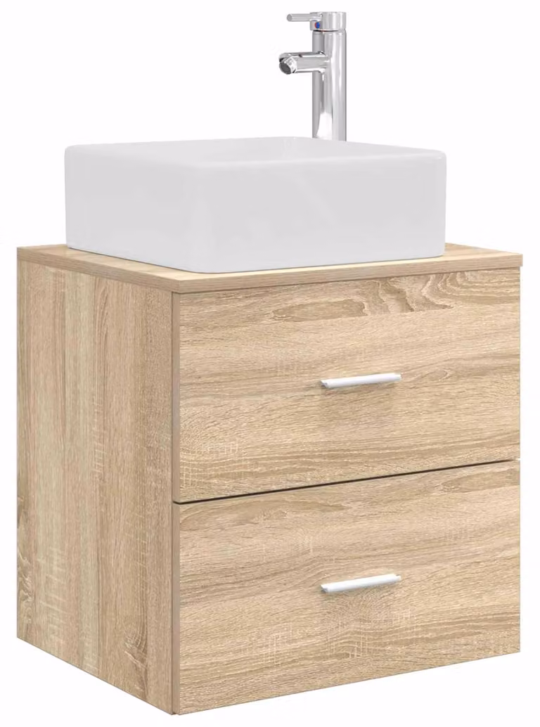 Mobile Lavabo da Parete Rovere Sonoma 53 x 34,5 x 63 cm