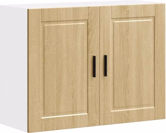 Armadio pensile da cucina moderno versatile 80 x 31 x 60 cm spazio organizzato in legno multistrato rovere sonoma 02_0050375