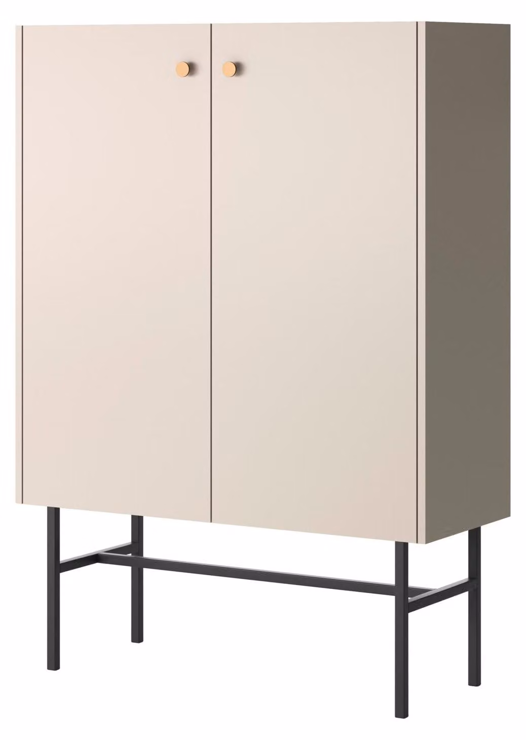 Selsey Divenos - Credenza alta a 2 ante, greige, 93 cm