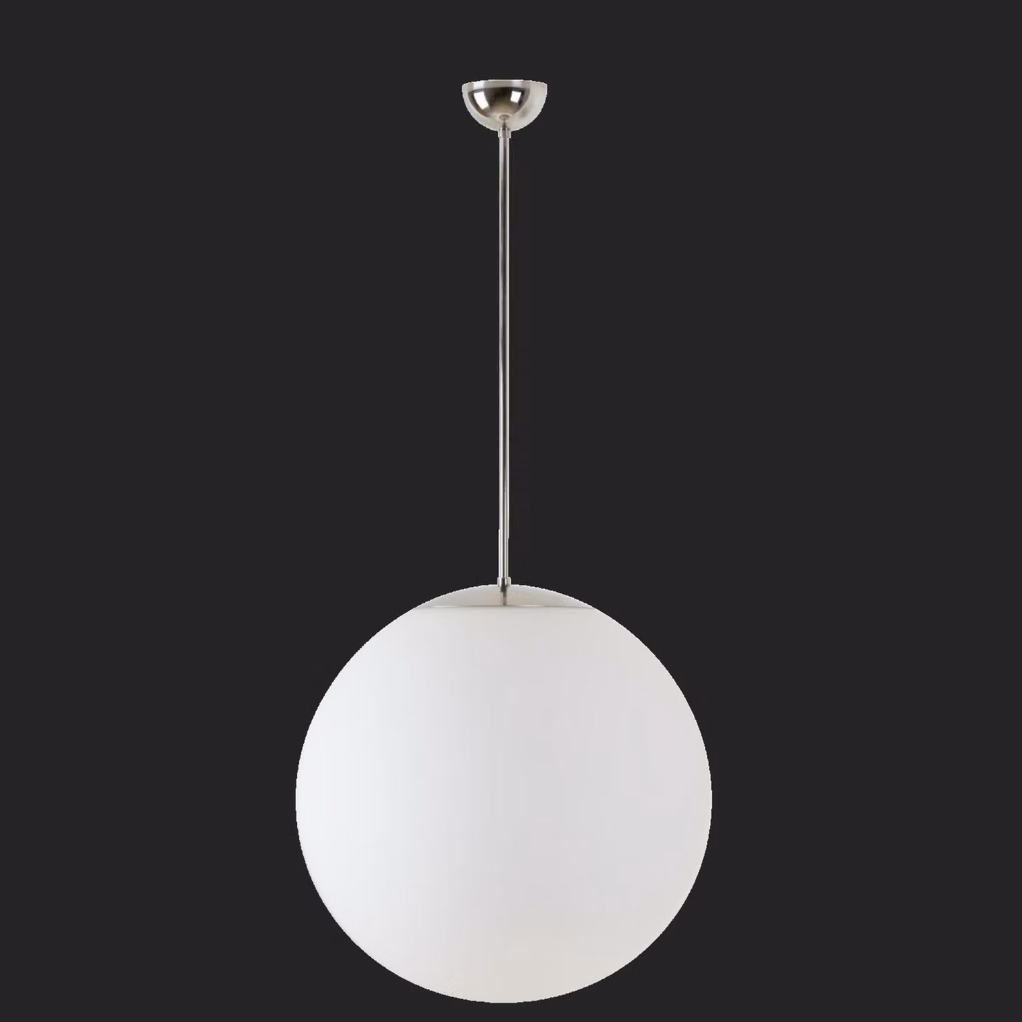 OSMONT ISI70556 ISIS P4 PM-M Apparecchio a sospensione in plastica acciaio inox lucido/bianco IP40 4000 K 41W LED combinazione di emergenza 3 h