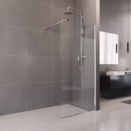 Mereo Novea - Parete doccia Walk-In 1100x2000 mm, cromo/vetro trasparente CK10605H